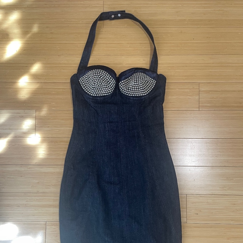 Marciano Denim Bustier Denim Dress